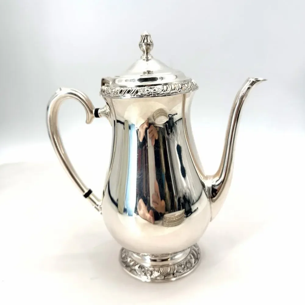 Vintage Oneida Victorian Henley Community Silverplate Teapot / Coffee Pot 10
